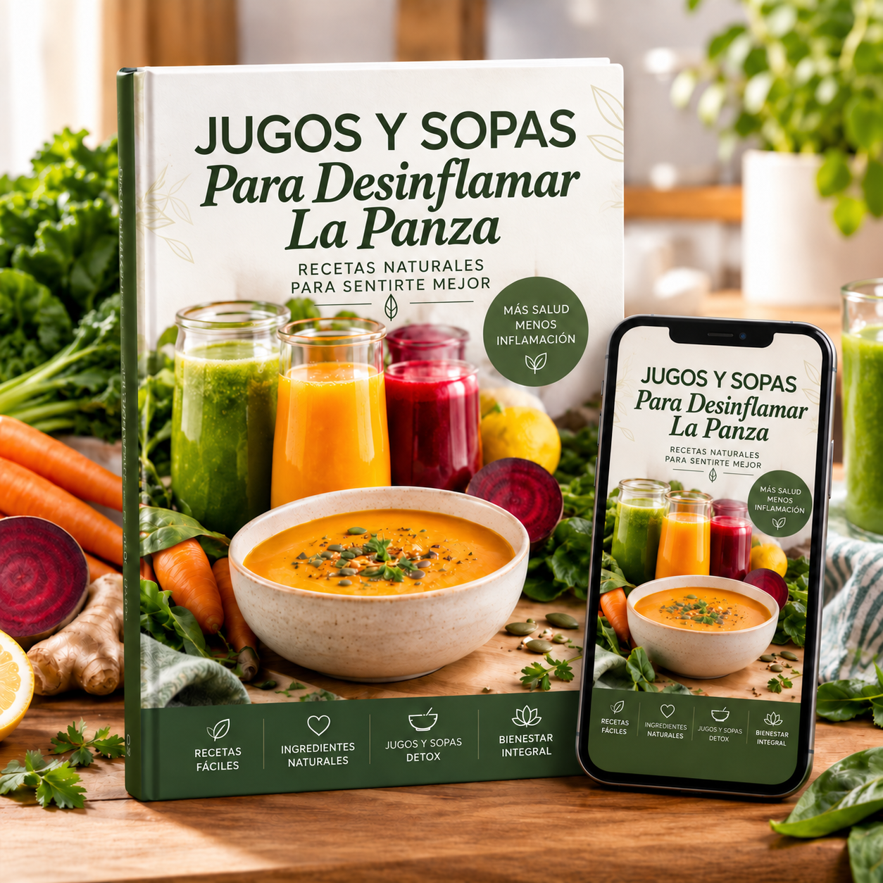 🥤🍲 Jugos y Sopas para Desinflamar la Panza