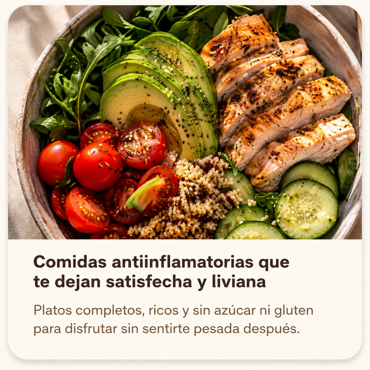 Comidas antiinflamatorias