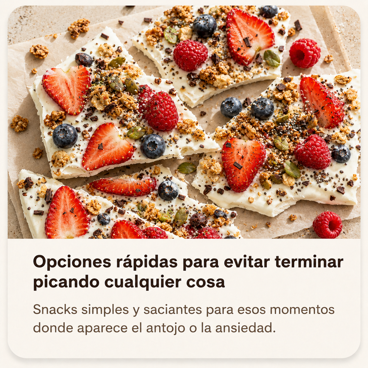 Opciones rápidas y saludables