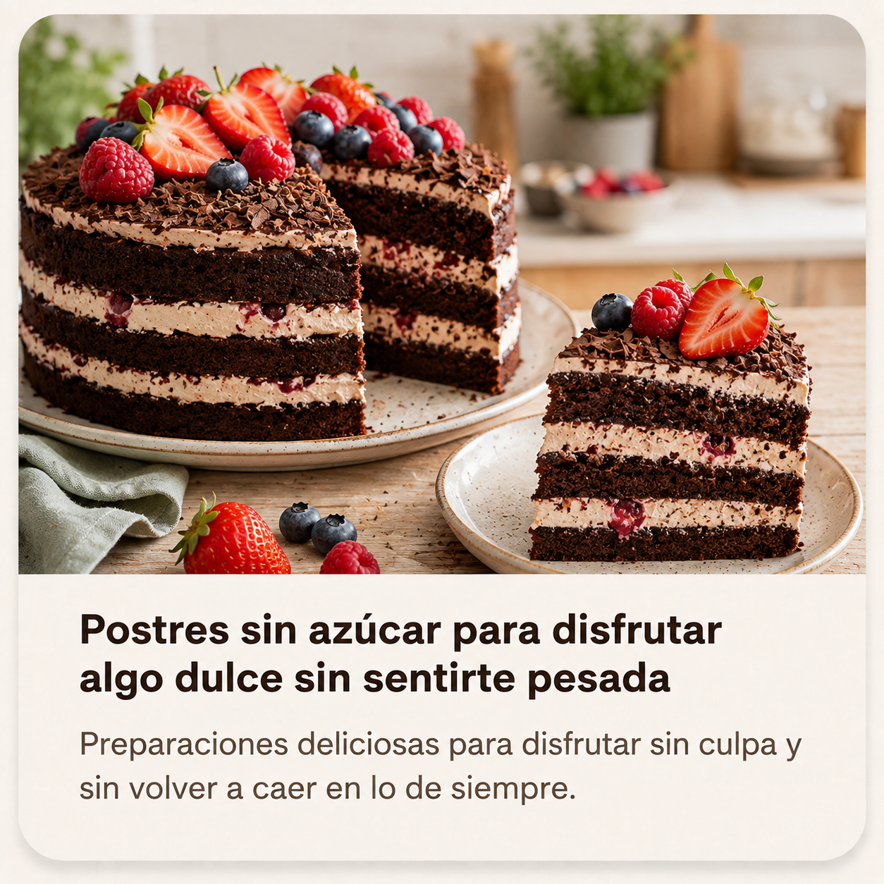 Postres sin azúcar