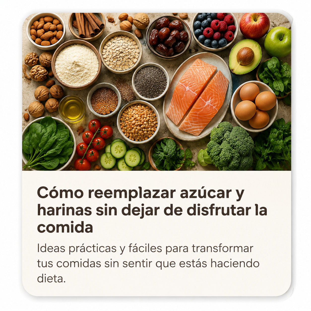 Cómo reemplazar azúcar y harinas